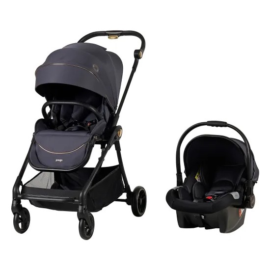 Prego Toronto Plus Çift Yönlü Travel Sistem Bebek Arabası Füme 2232 Katlanabilir 0-18 kg Taşıma Kapasitesi