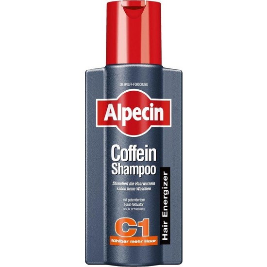 Alpecin Kafein Şampuan C1 - Saç Uzamasını Destekleyen, Güçlendirici ve Vitamin İçeren, Tüm Saç Tipleri için Erkeklere Özel, 250 ml