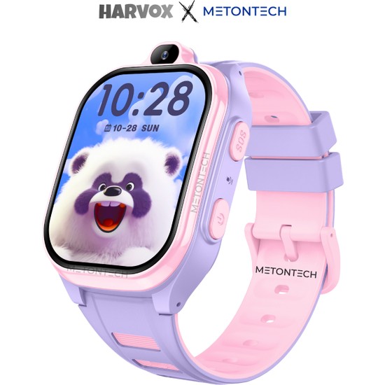 MactivePro HARVOX HX Kids 4G Pro+ Plus Android Sim Kartlı Akıllı Çocuk Saati | GPS, Konum, Kamera, Görüntülü Görüşme, Yüz Tanıma Pembe