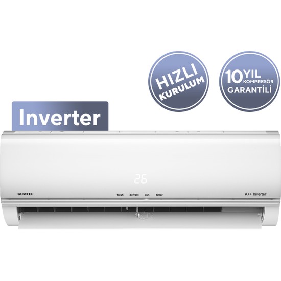 Kumtel Matsu KMSAC-12 12.000 Btu A++ Inverter Duvar Tipi Split Klima (Montaj Dahil)