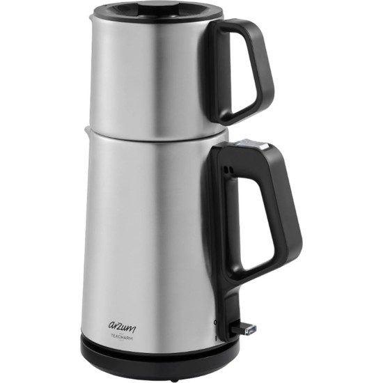 Arzum AR3149 Teacharm Inox Çay Makinesi 1 L Demlik Kapasitesi 1.8 L Su Isıtıcı Çelik Malzeme