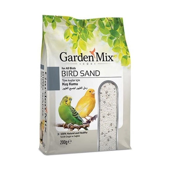Garden Mix Tüm Kuşlar için Doğal ve Sağlıklı Kuş Kumu 200 gr Doğal Materyal ile İştah Artırıcı