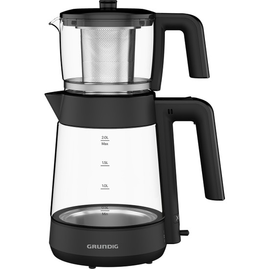 Grundig Tm 4587 G Çay Makinesi 1,2 L Cam Demlik ve Çelik Gövde ile Şık Tasarım