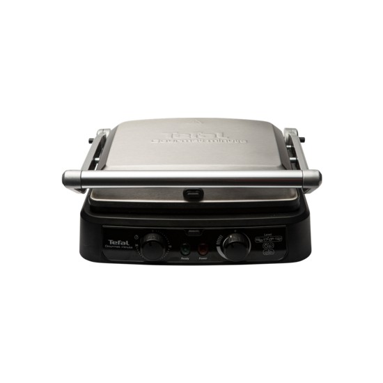 Tefal Grill Gourmet Minute 2000 Watt Alüminyum Plakalı Izgara ve Tost Makinesi Inox Renk 6 Dilim Kapasiteli