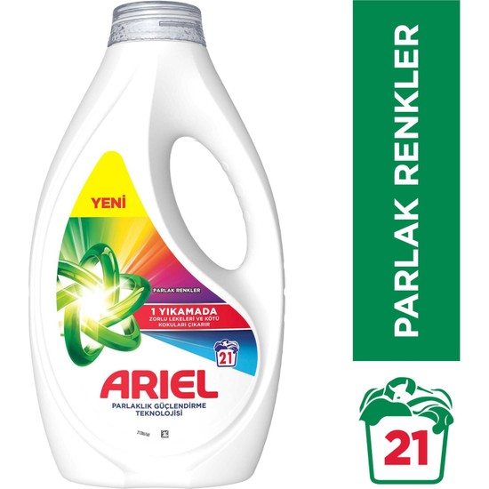 Ariel Sıvı Çamaşır Deterjanı Renklilere Özel 21 Yıkama