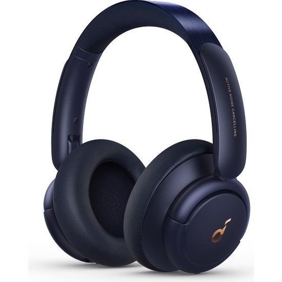 Anker Soundcore Q30 Kulak Üstü Bluetooth Kulaklık, Hibrit Aktif Gürültü Engelleme, Lacivert - A3028