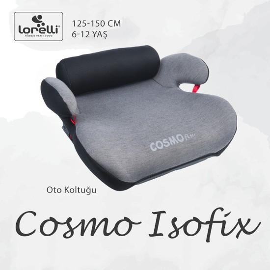 Lorelli Cosmo Fix Isofix Yükseltici - Gri-Siyah