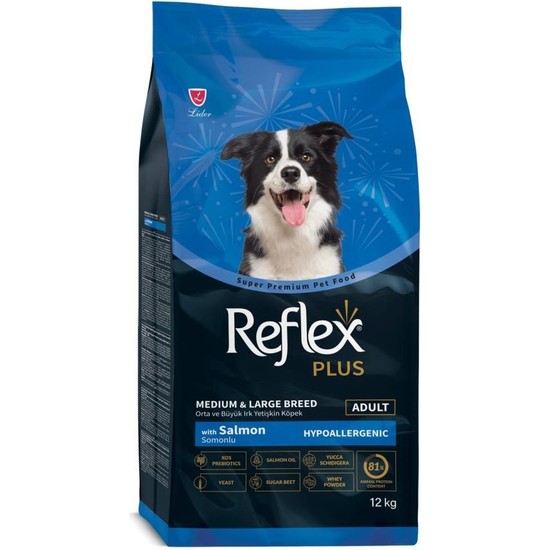 Reflex Plus Somonlu Orta ve Büyük Irk Yetişkin Köpek Maması 12 kg