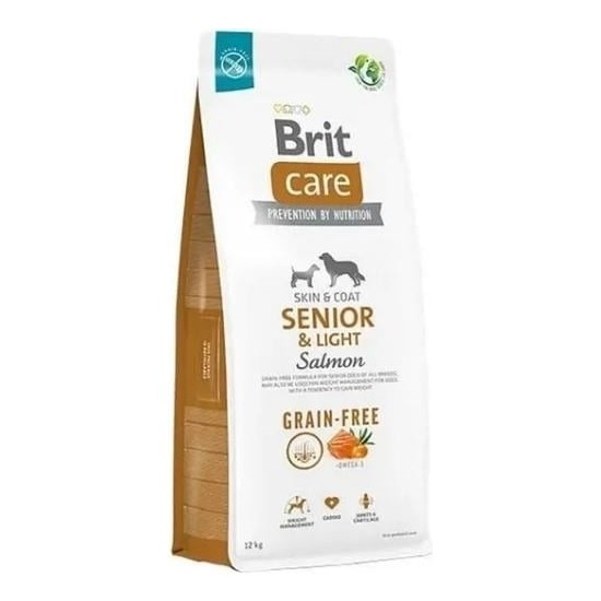 Brit Care Dog Grain Free Senior & Light Salmon 12 Kg