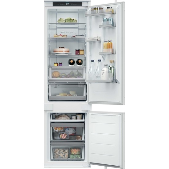 Haier HBQW5519E E Enerji Sınıfı 284 Lt Wi-Fi  Bağlantılı Kombi Tipi No Frost Ankastre Buzdolabı