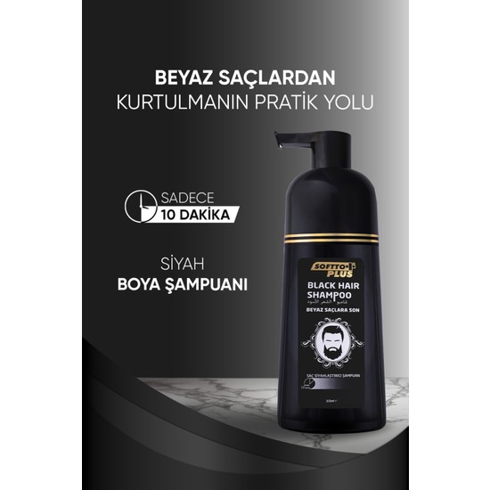Softto Plus Saç Siyahlaştırıcı Şampuan 350 ml