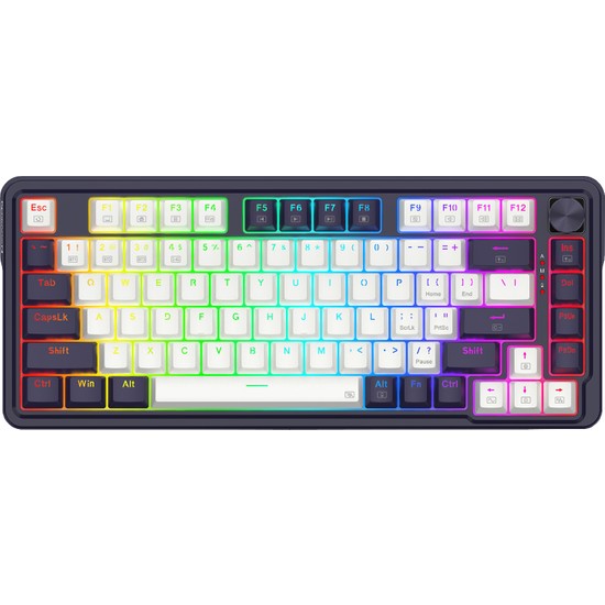 Redragon Ucal Pro K673WB-RGB-PRO Kablosuz Mekanik Oyun Klavye Bluetooth Siyah Tuş Formu