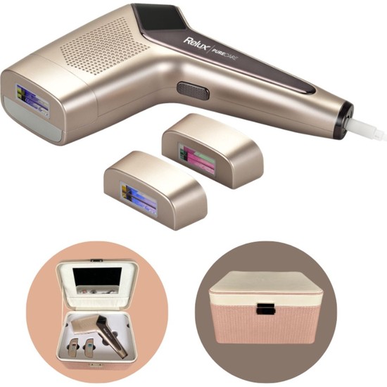 Relux IPL9850 Purecare 3.000.000 Atımlı Rose Gold Renkli Buz Lazer Epilasyon Cihazı Cilt Temas Sensörü ile