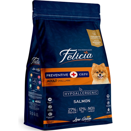 Felicia 6 Kg Yetişkin Somonlu Small Az Tahıllı /Mini HypoAllergen