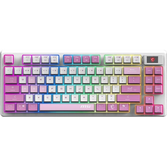 Msı Forge GK600 Tkl Wıreless Vıolet Rgb Mekanik Linear Kablosuz Türkçe Gaming Klavye