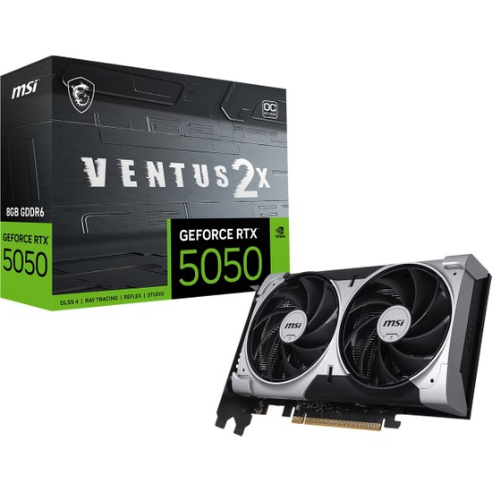 Msı VGA Geforce Rtx 5050 8g Ventus 2x Oc RTX5050 8gb Gddr6 128B DX12 Pcıe 5.0 X16 (3xdp 1xhdmı)