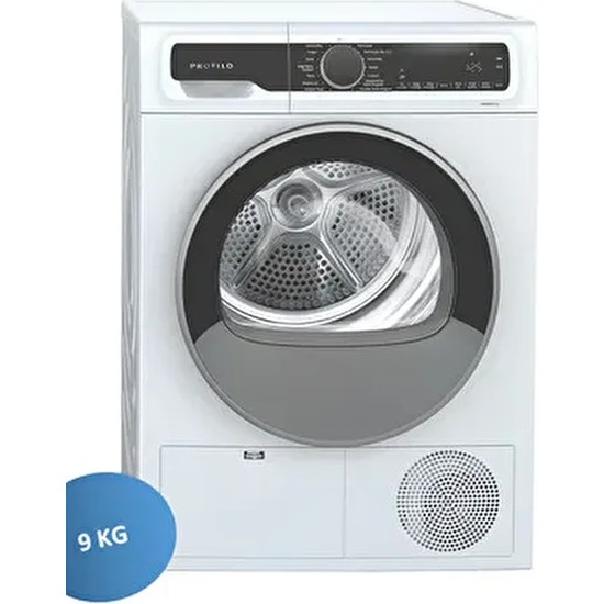 Profilo Profılo 9 kg Kapasiteli Isı Pompalı Çamşır Kurutma Makinesi A+ Enerji Sınıfı Kırışıklık Önleyici