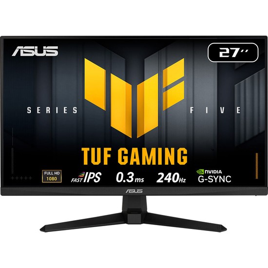 ASUS TUF GAMING VG279QM5A 27 Fast IPS 1920x1080 0.3ms 240Hz 300cd DP HDMI Hoparlör 3 Yıl Garanti