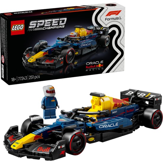 LEGO ® Speed Champions Oracle Red Bull Racing RB20 F1 Yarış Arabası 77243 – Yetişkinler için Model Yapım Seti (251 Parça)