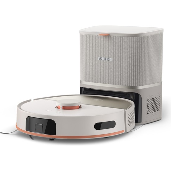 Philips 5000 Serisi Islak Kuru Robot Süpürge, Yüksek Emiş Gücü, Uzun Çalışma Süresi, HomeRun, Otomatik Boşaltma İstasyonu, Beyaz, XU5100/20