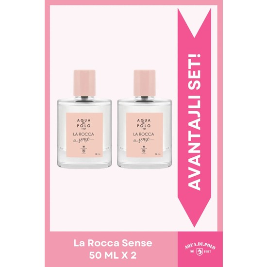 2'li Aqua Di Polo 1987 La Rocca Sense Edp 50 ml Çiçeksi, Oryantal Ikili Kadın Parfüm Seti Stcc010501