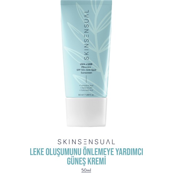 Skin Sensual Leke Karşıtı, Nemlendirme Etkili Güneş Kremi 50 Spf Uva/uvb Pa++++