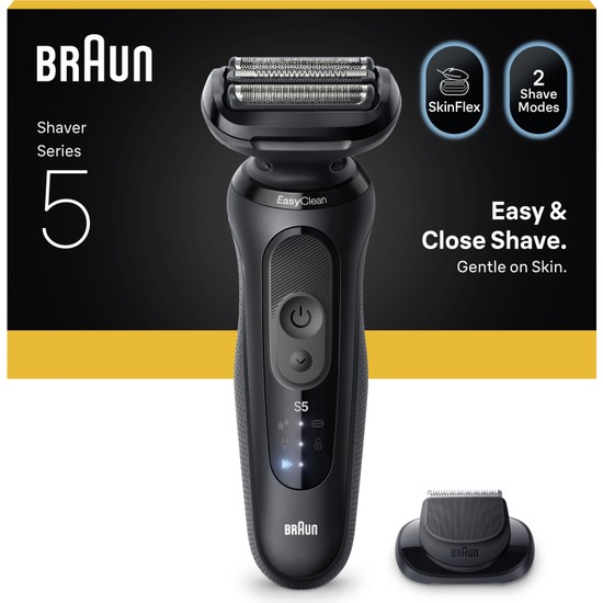 Braun Series 5 Elektrikli Tıraş Makinesi, Islak ve Kuru, Hassas Düzeltici Başlık, 52-N1200S