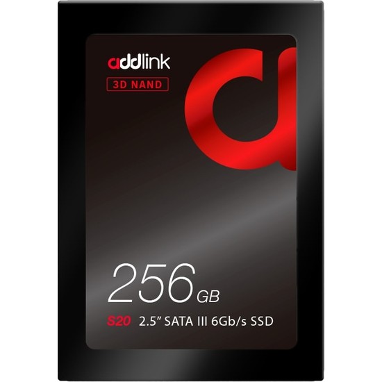 Addlink 256GB 510-400 Mb/s 2.5” Sata Iıı SSD AD256GBS20S3S
