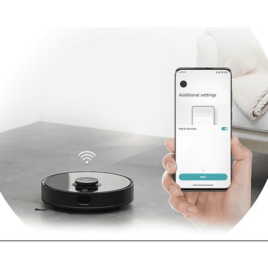 Xiaomi 8000PA Yüksek Güçlü Wi-Fi Akıllı Kontrol Lidar Robot Süpürge Halı Tanıma Özelliği ile Sert Zemin Temizliği