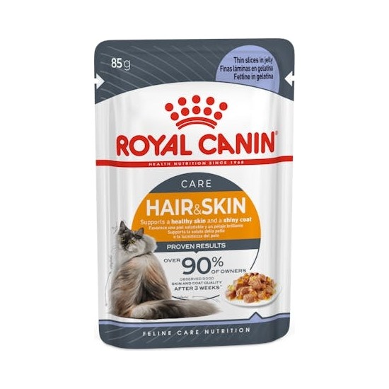 Royal Canin Hair and Skin - Tüy ve Deri Sağlığı için Yaş Kedi Maması 12x85 g