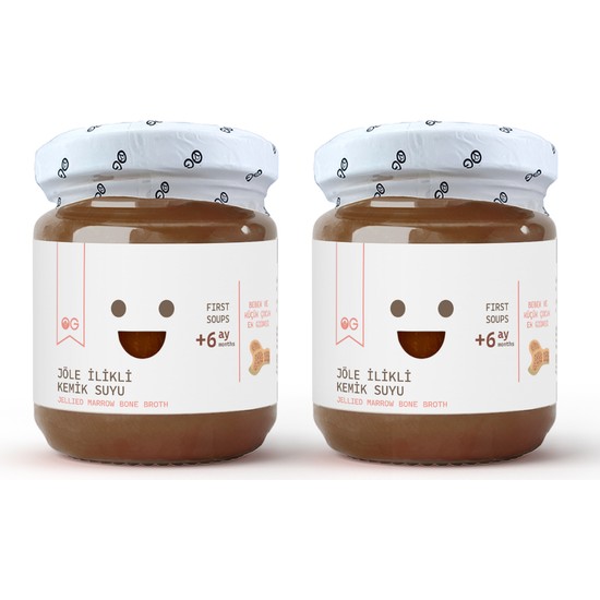 OG natural 2'li Jöle Ilikli Kemik Suyu 200 ml +6 Ay