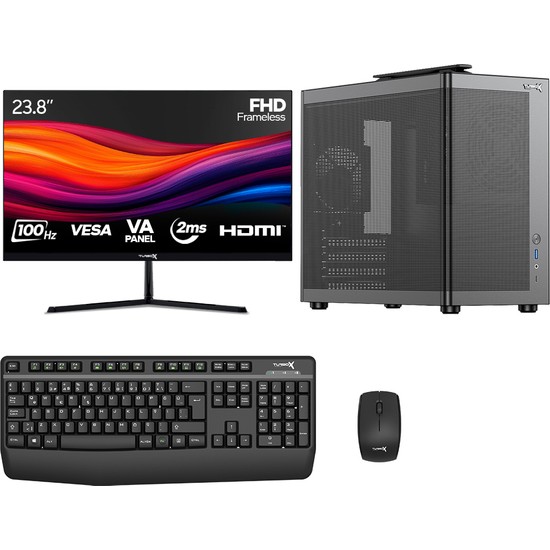 Turbox TX7523 I5 14400 16GB Ddr4 Ram 512GB M.2 Nvme SSD 23.8 Inç Monitör Masaüstü Ofis Hazır Sistem