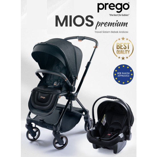 Prego Mios Premium Seyahat Sistem Bebek Arabası 22 kg Taşıma Kapasitesi ile Katlanabilir Özellik
