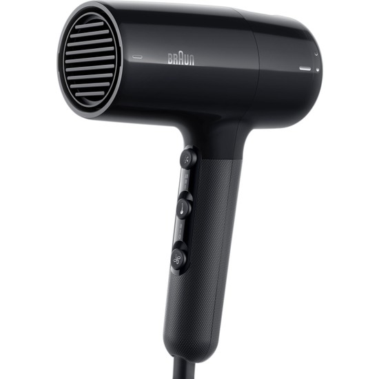 Braun BRHD200E 2000W Saç Kurutma Makinesi, Siyah Renk, 3 Kademe Hız Ayarı ile Güçlü Performans