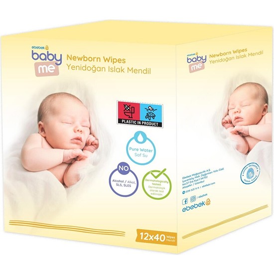 Baby Me Yenidoğan Islak Mendil 12X40 Adet