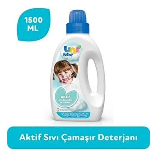Uni Baby Çamaşır Detarjanı Hipoalerjenik Formül 1500 ml Hassas Ciltler İçin Özel