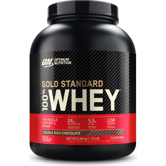 Optimum Nutrition Optimum Gold 100% Whey Protein Tozu 5.15lb/2270gr Double Çikolata İçerik Bilgisi Amerika Menşeli