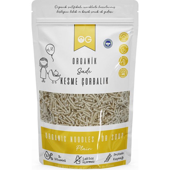 OG natural Organik Sade Kesme Çorbalık 200 Gr +6 Ay