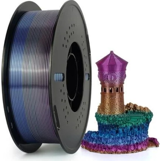 Kingroon Silk PLA Gökkuşağı Filament Universe 1.75 mm 1 kg
