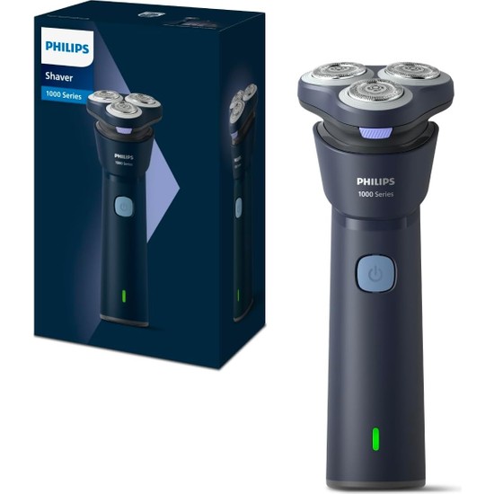Philips 1000 Serisi Islak&Kuru Tıraş Makinesi, 3 Yönde Dönen Başlıklar,PowerCut Bıçaklar, S1885/00