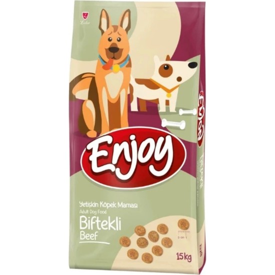 Enjoy Biftekli Yetişkin Köpek Maması 15KG