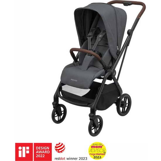 Maxi-Cosi Leona2 Çift Yönlü Uzatılabilir Sırt Desteği Tam Yatabilir Seyahat Sistem Olabilen Bebek Arabası Twillic Graphite