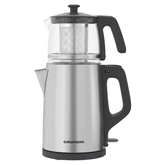 Grundig TM 2522 IC Inox Cam Çelik Süzgeçli Çay Makinesi