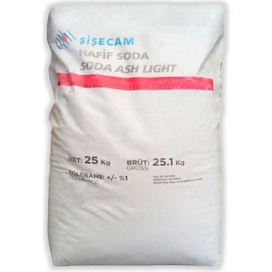 Şişecam 1 kg Çamaşır Sodası Sodyum Karbonat 100 Yıkama Leke Çıkarma Gücü ile Beyazlar ve Renkliler İçin