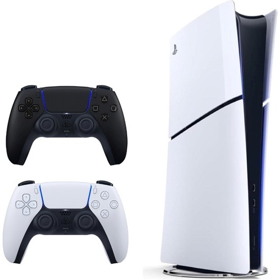 Sony Playstation 5 Slim Digital 825 GB + 2. Siyah Dualsense Ithalatçı Garantili