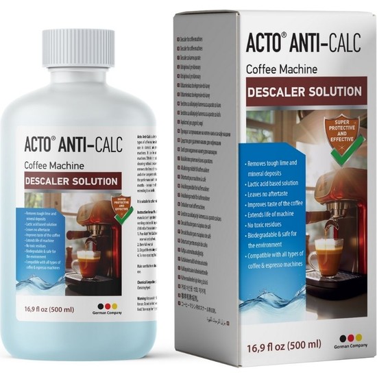 Acto Acto® Antı-Calc 500 ml | Kahve Makinaları Için Sıvı Kireç Çözücü