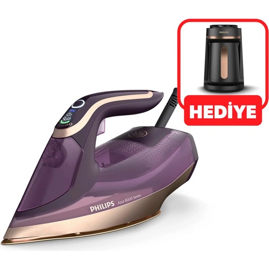 Philips Azur Buharlı Ütü 3000 Watt Dikey Buhar Özelliği ile Hızlı Isınma ve Kireç Önleme