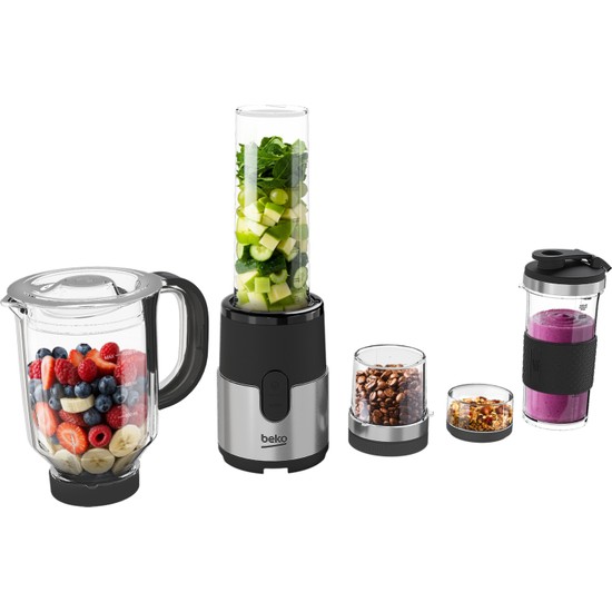 Beko Kb 8408 Vitaminist® 5in1 Çoklu Set Blender 300 W 600 ml Kapasite ile Öğütme Fonksiyonu