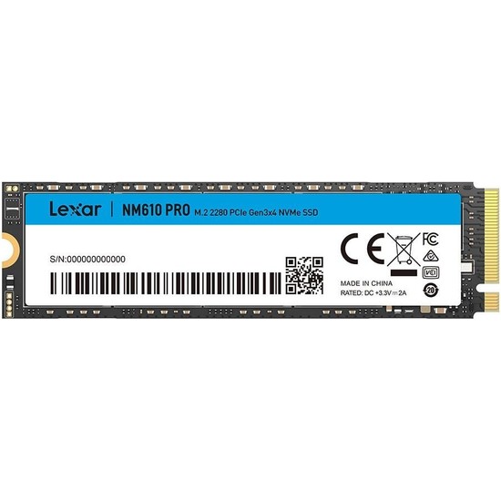 Binbir Göz Bilgisayar Alexar NM610PRO 500GB Pcıe Gen3 X4 Okuma 3300MB – Yazma 1700MB M.2 SSD (LNM610P500G-RNNNG)