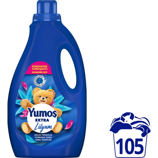 Yumoş Extra Konsantre Çamaşır Yumuşatıcısı Lilyum 2520 ml Ekonomik Boy Kalıcı Ferahlık